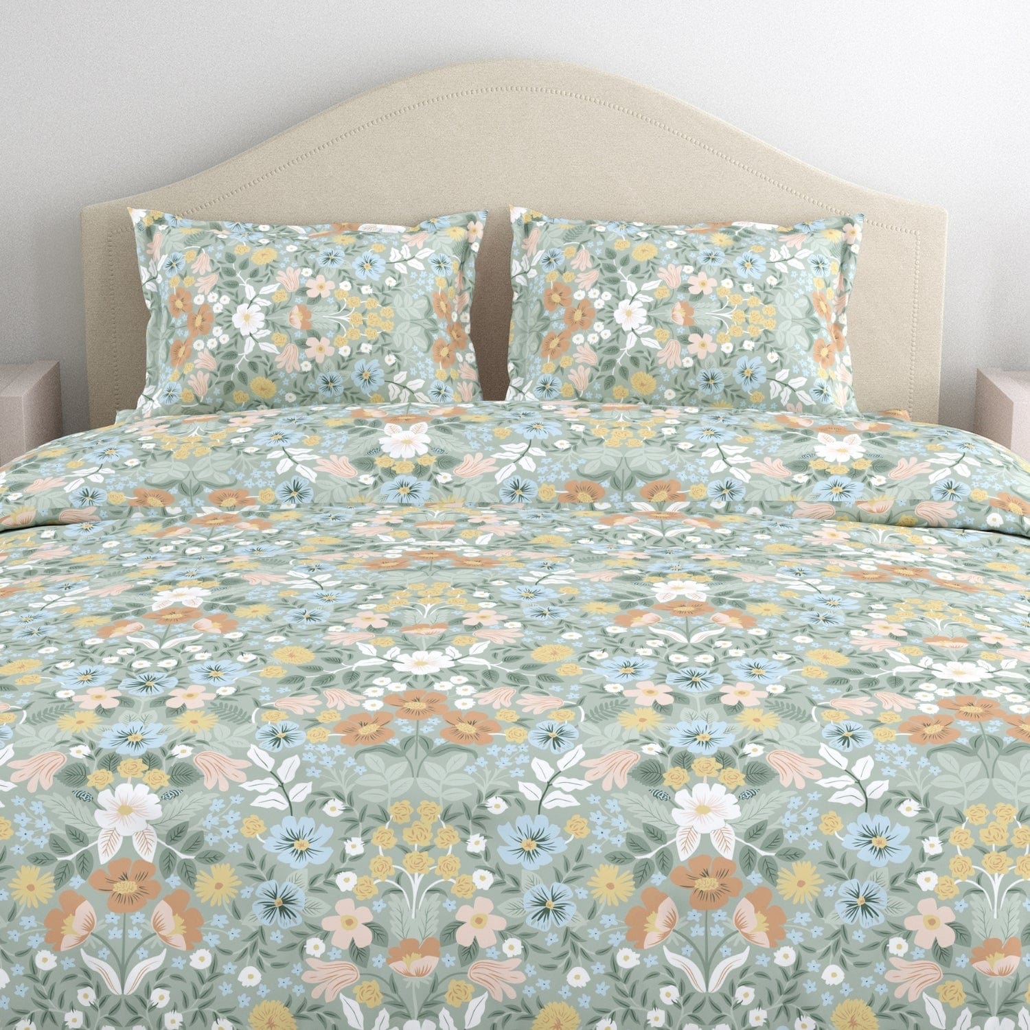 Haus of Bloom 100% Cotton King Bedsheet, 144 TC