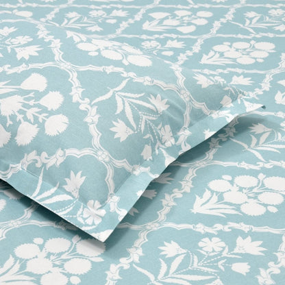 Heritage Hues 186 TC Cotton 100% Printed Flat King Bedsheet