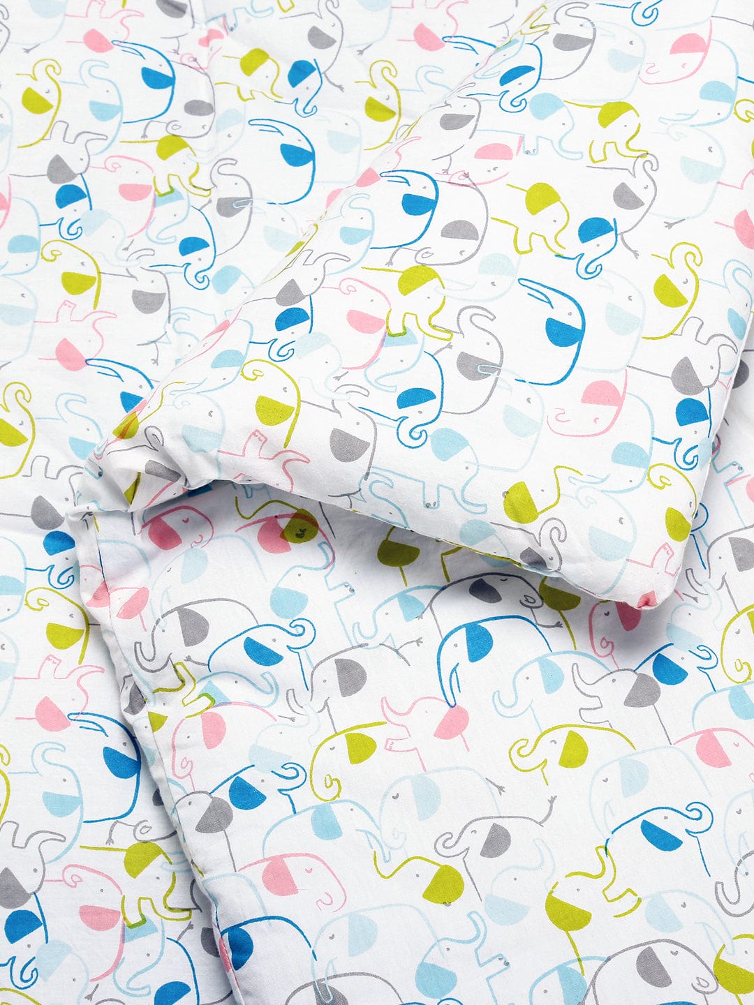 Elephantastic Baby Bedding Set: Mattress, Bolsters with Pillow (Pack of 4)