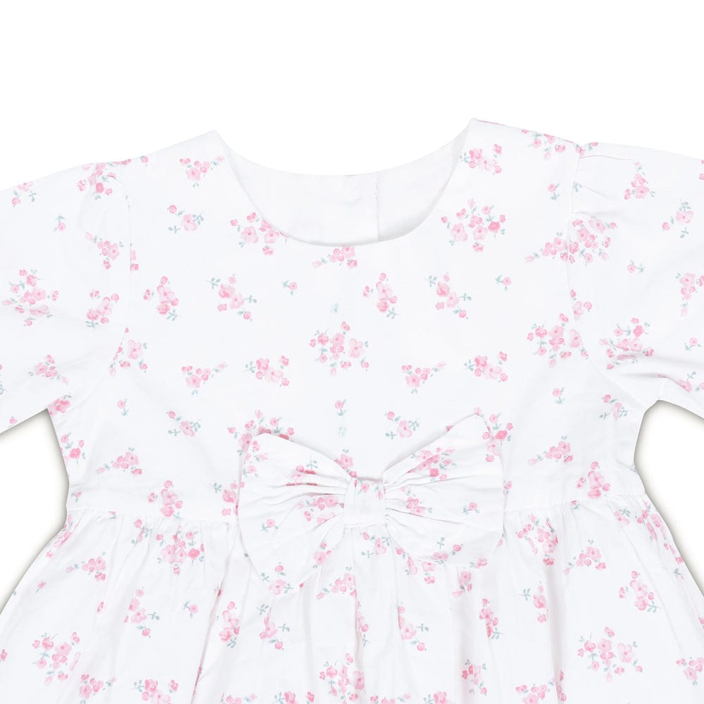 Little Bloom  Frock with Bloomer White 100% Cotton & 100% Machine washable