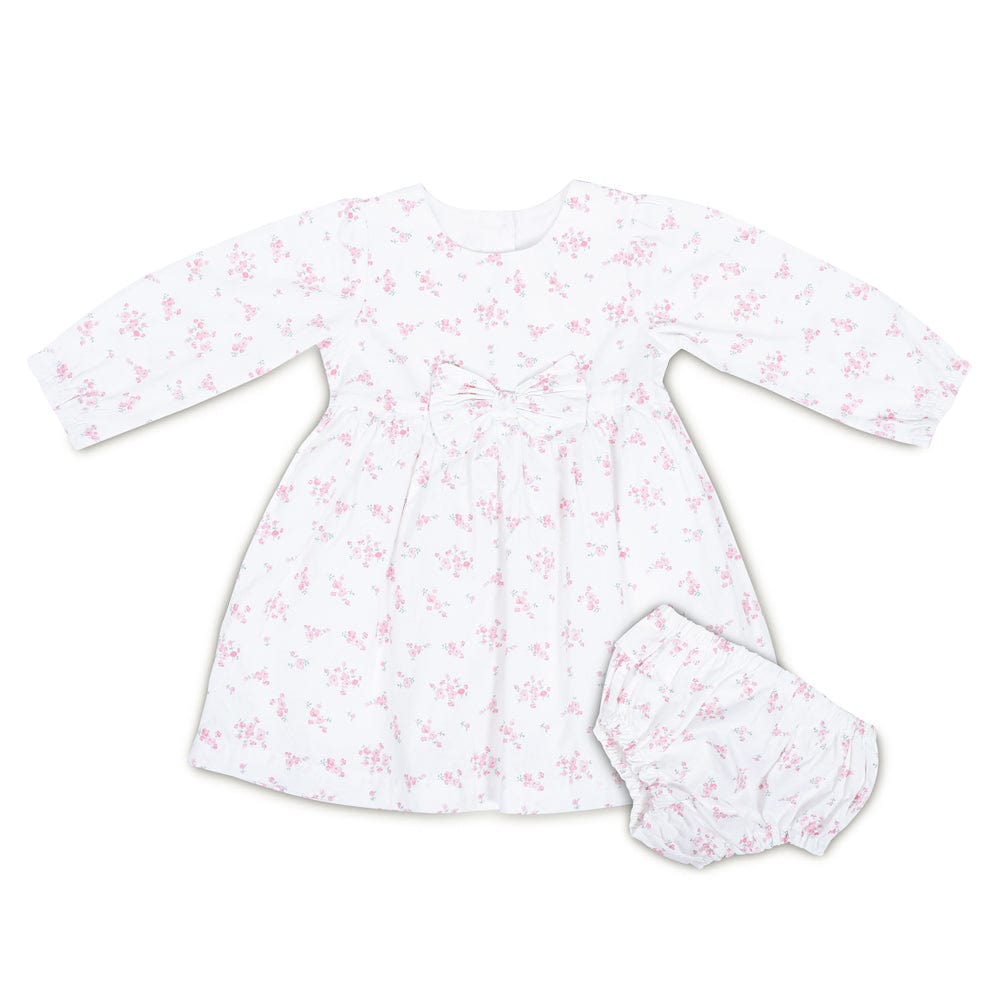 Little Bloom  Frock with Bloomer White 100% Cotton & 100% Machine washable