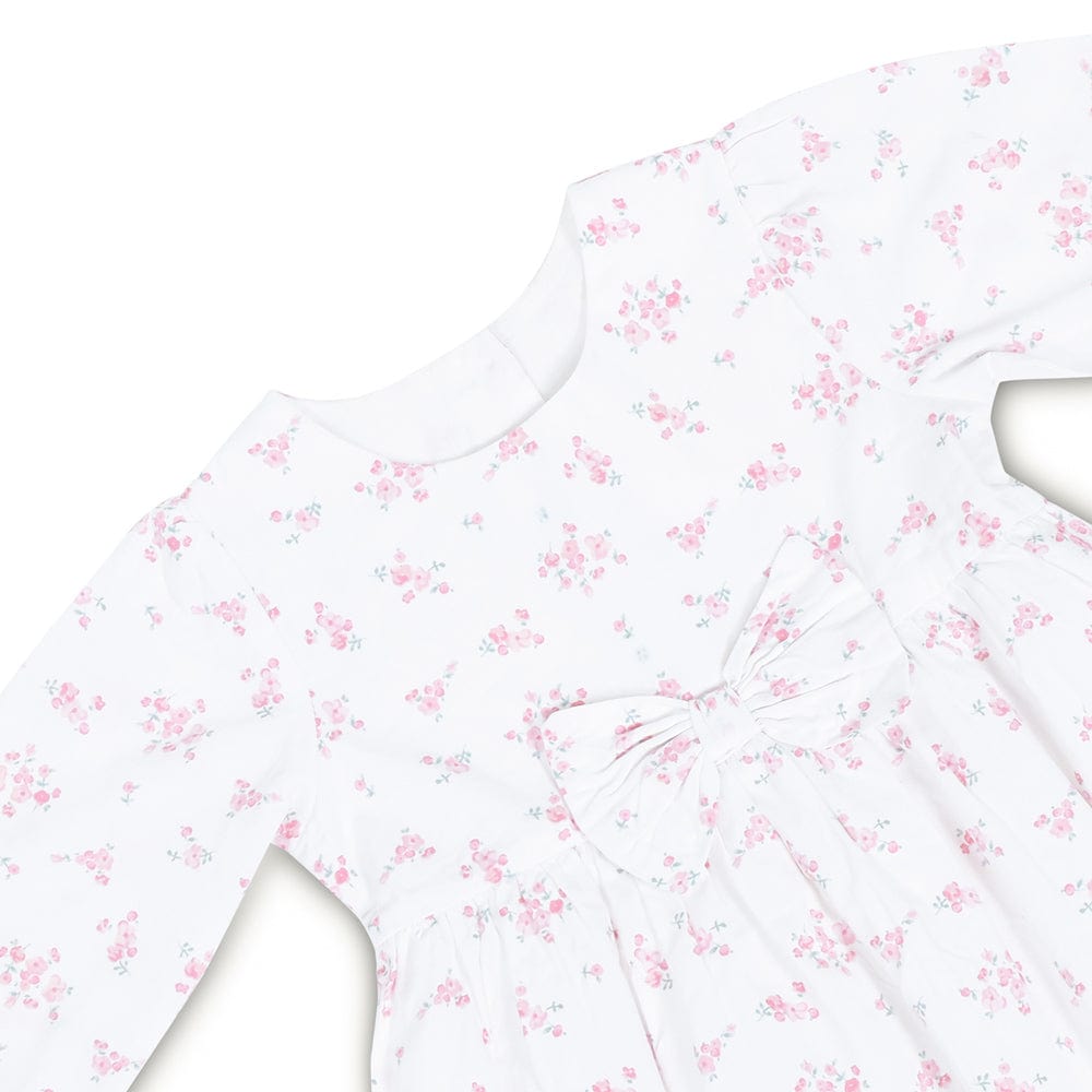 Little Bloom  Frock with Bloomer White 100% Cotton & 100% Machine washable