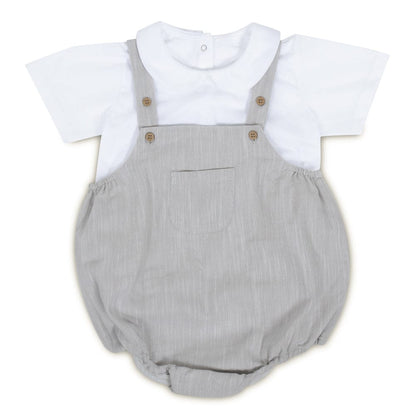 Delicate Pastle Onesie with Tee Grey 100% Cotton & 100% Machine washable