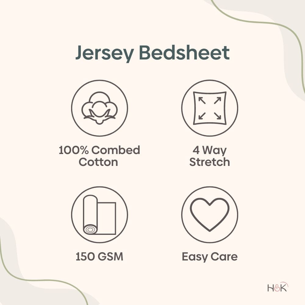 Jersey Fitted Bedsheet  - King/Pink