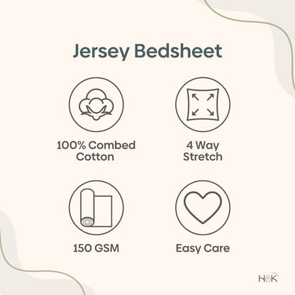 Jersey Fitted Bedsheet - Single/Pink