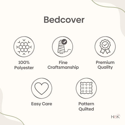 Quilted Bedcover, Rose Haze