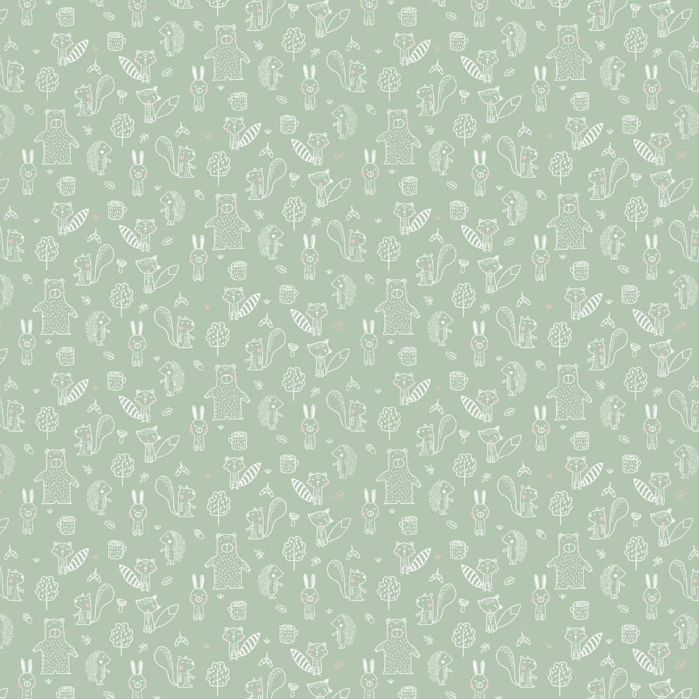 Foliage Fantasy Percale 210 TC Single Flat Bedsheet