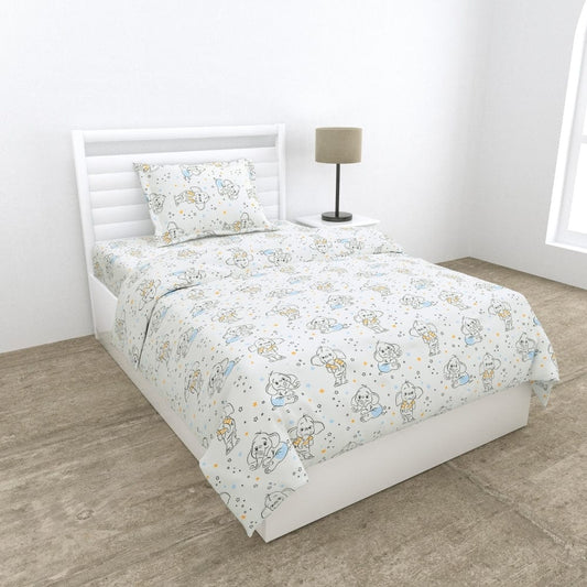 Percale 210 TC Single Flat Bedsheet- Savannah