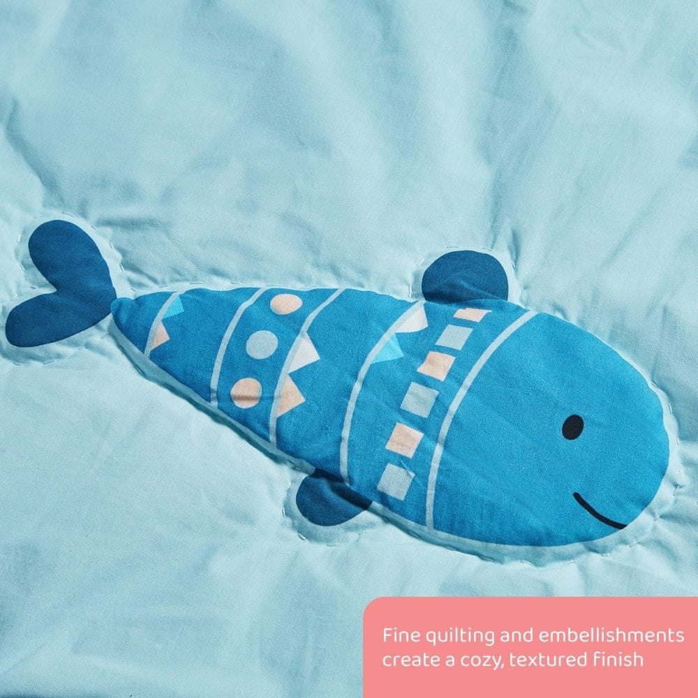 Vitamin Sea Kids Quilt, Blue