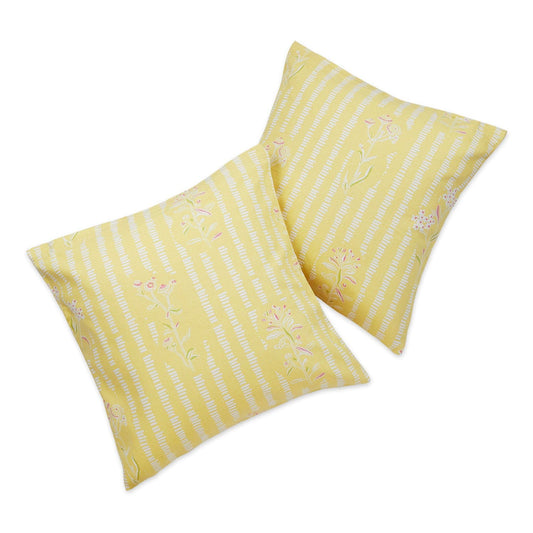 Lemon Blossom Dots Cushion Cover