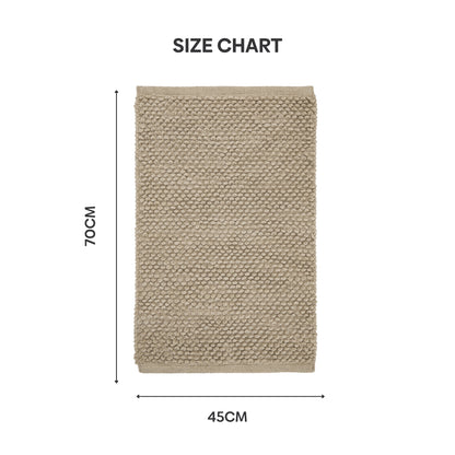 Pebblyn Popcorn Doormat, Beige