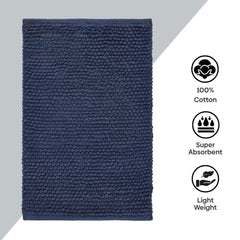 Pebblyn Popcorn Doormat, Dark Blue - Door Mat | haus & kinder