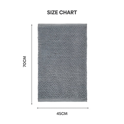 Pebblyn Popcorn Doormat, Grey