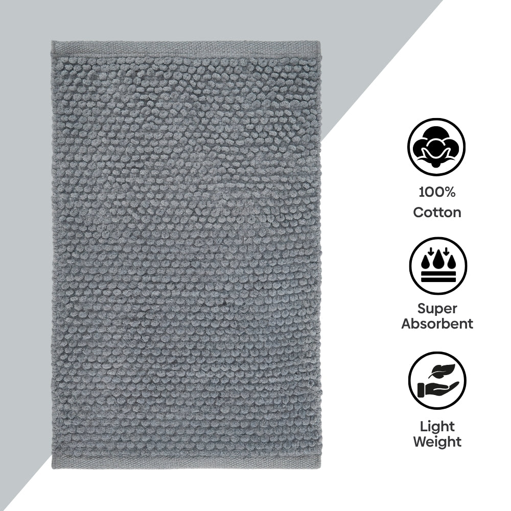 Pebblyn Popcorn Doormat, Grey