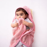 Super Soft Plush Baby Hooded Flannel Blanket ( 0 - 6 Months)
