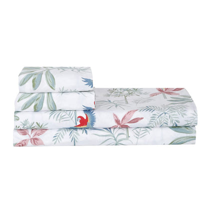 Palm Scape 100% Cotton Bedsheet, 186 TC