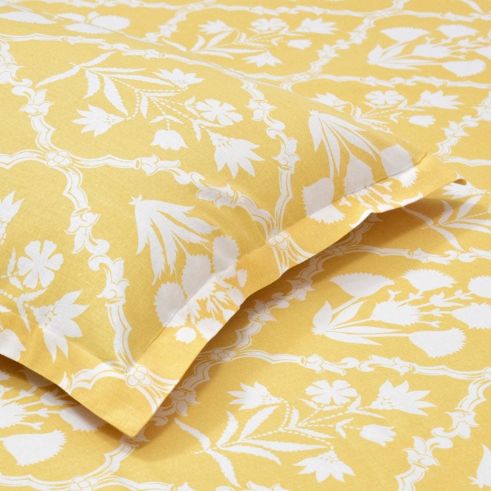 Marigold Majesty 186 TC Cotton 100% Printed Flat King Bedsheet