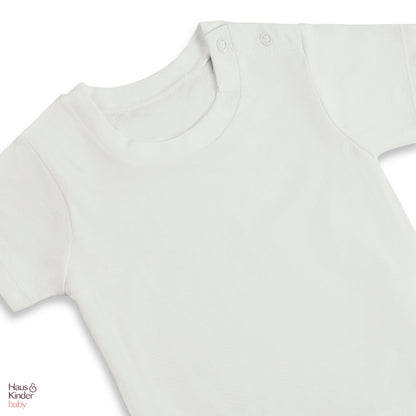 Baby Dungree with T-shirt- Blue & White