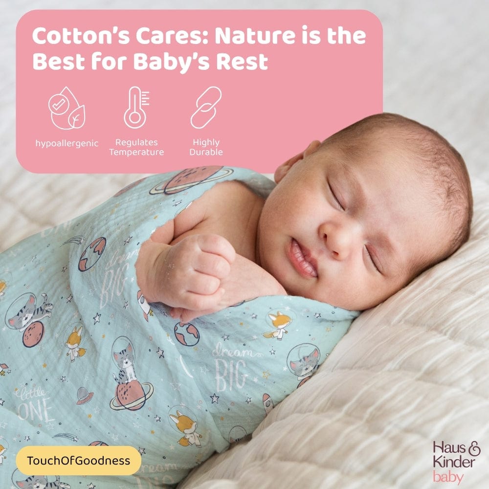 Spacewalk Collection Muslin Swaddle