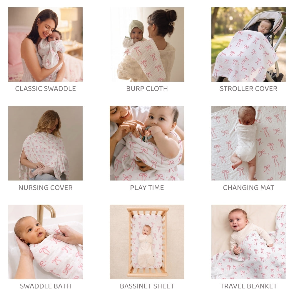 Sugar Moon Cotton Muslin Swaddle – Pack of 2
