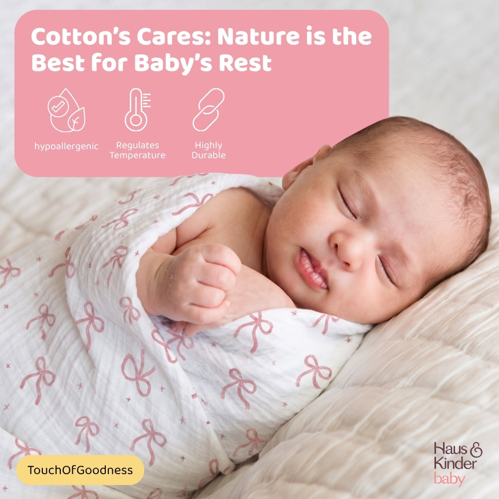 Sugar Moon Cotton Muslin Swaddle – Pack of 2
