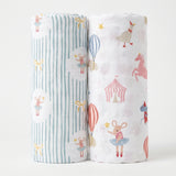 Carnival Cotton Muslin Swaddle – Pack of 2