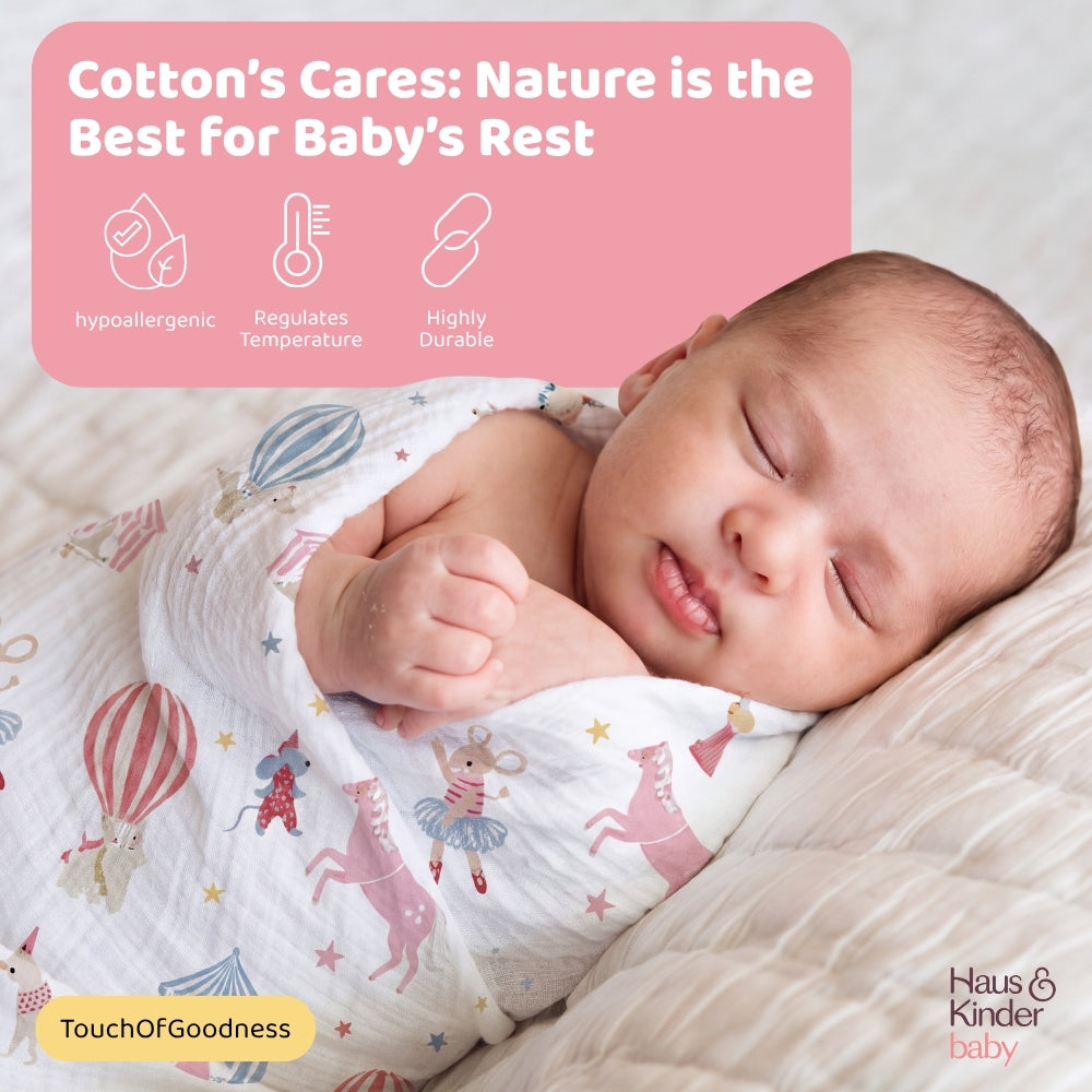 Carnival Cotton Muslin Swaddle – Pack of 2
