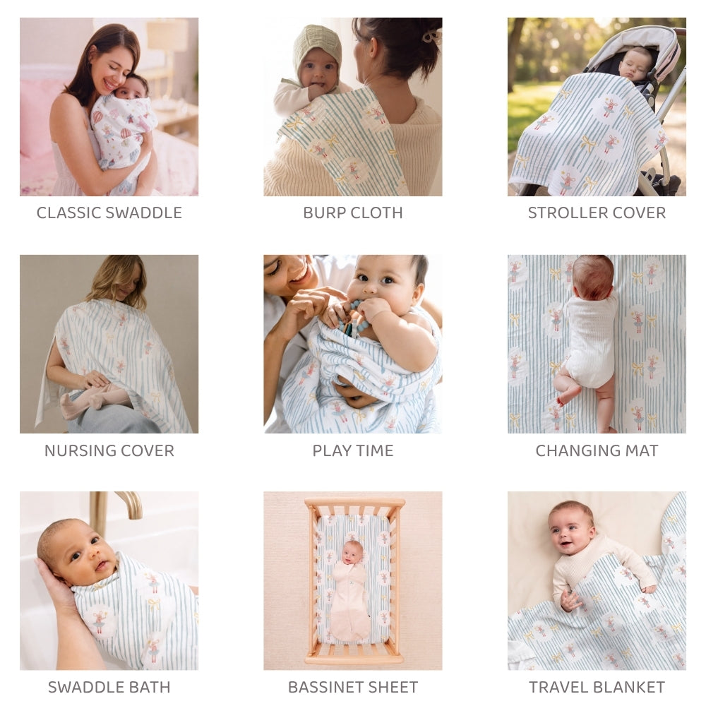 Carnival Cotton Muslin Swaddle – Pack of 2