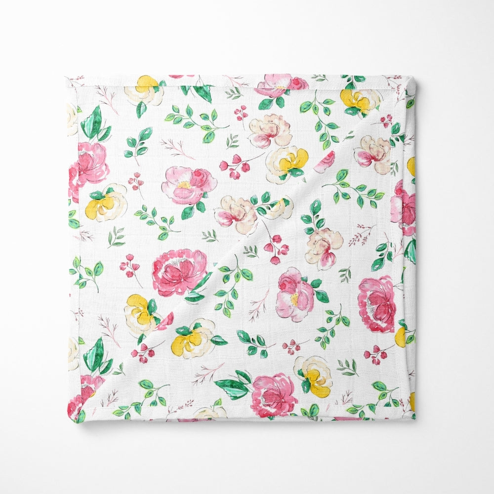 Petal Pals Collection 100% Cotton Muslin Swaddle Pack of 2