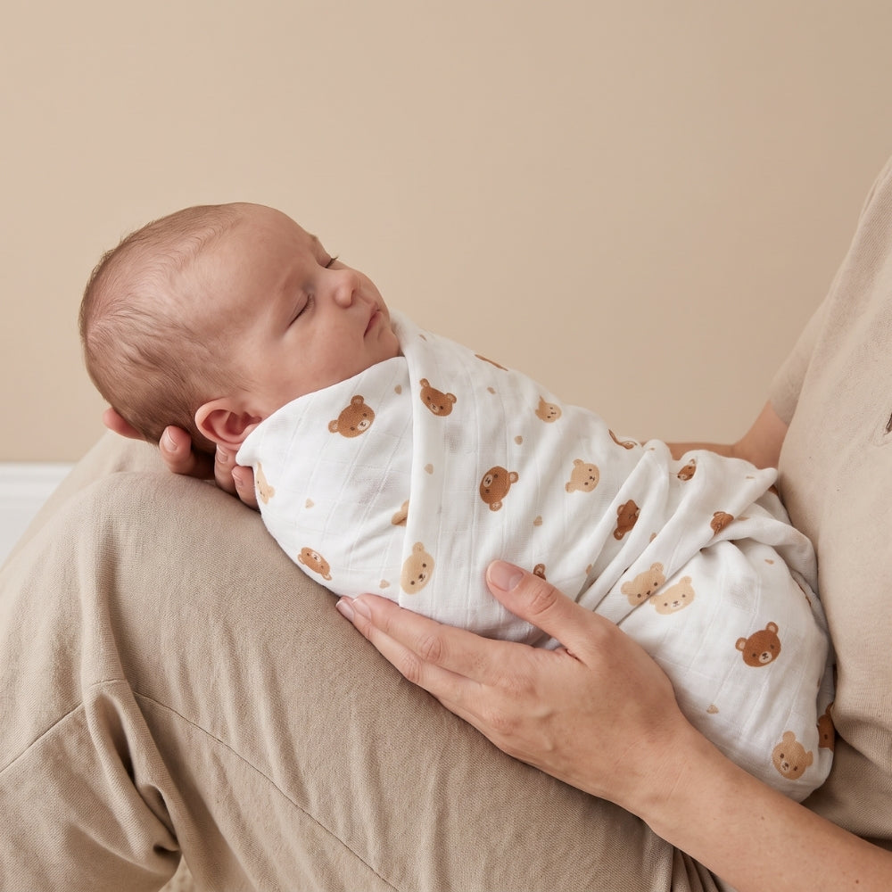 Teddykins Cotton Muslin Swaddle – Pack of 2