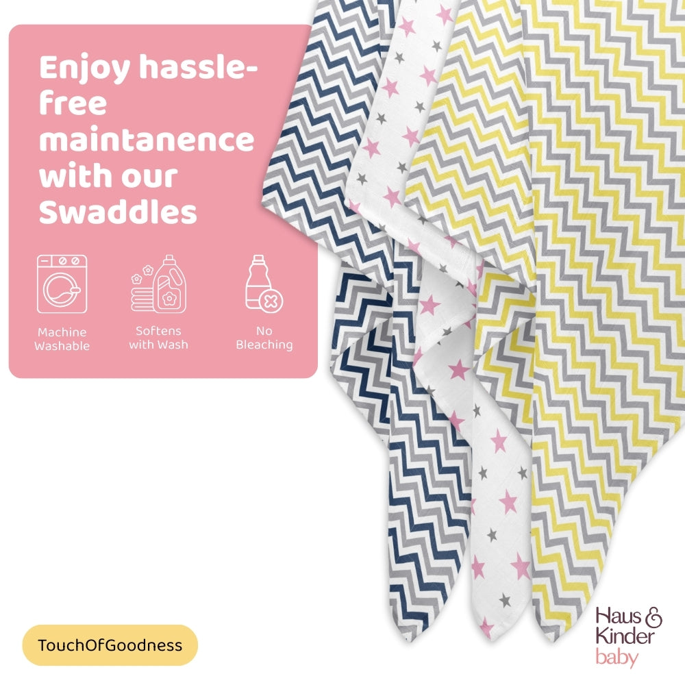 Everyday Classics Swaddles Baby Pop, Pack of 3