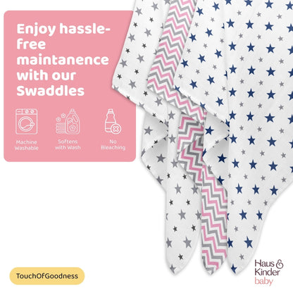 Everyday Classics Swaddles Tiny Twinkles, Pack of 3