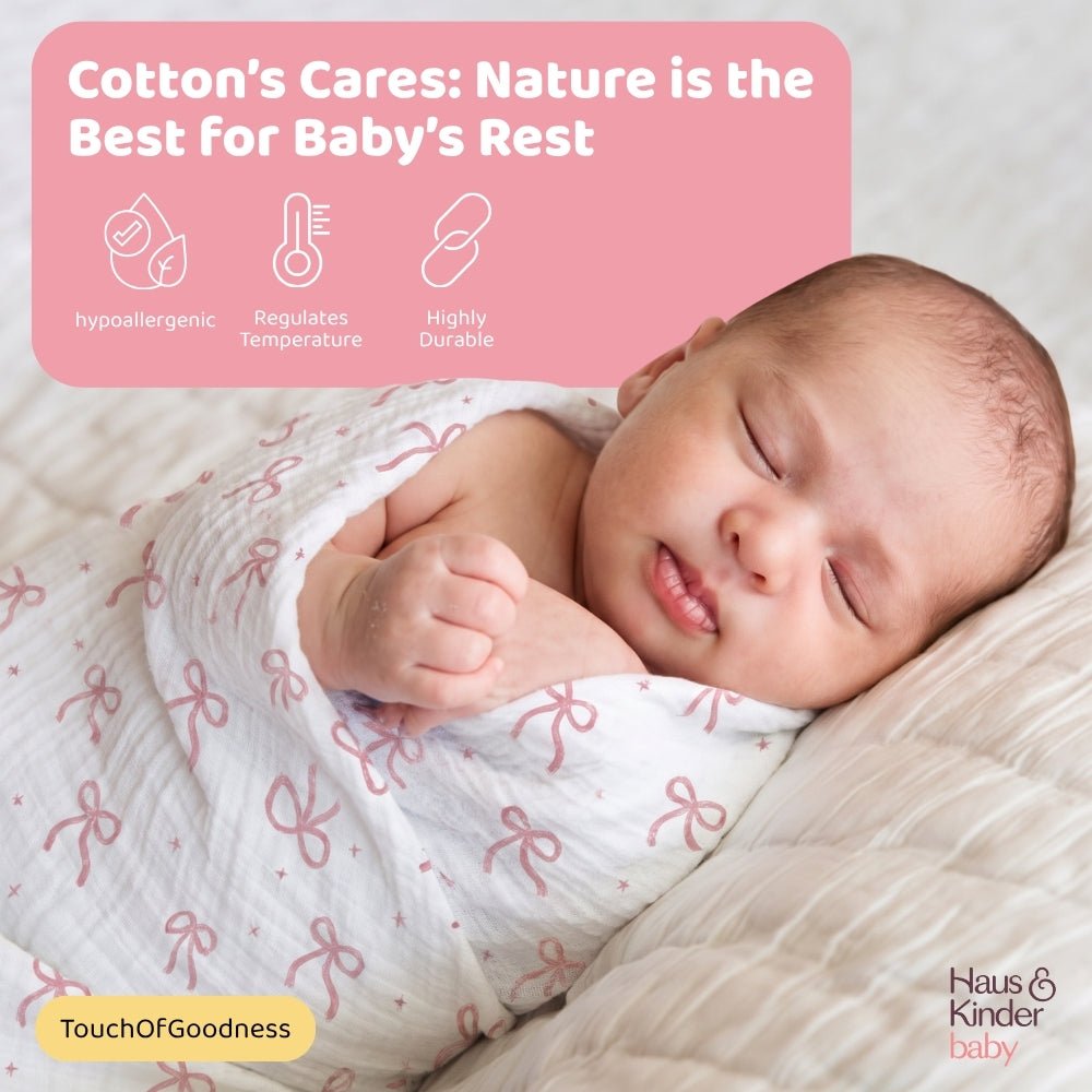 Sugar Moon Cotton Muslin Swaddle – Pack of 4