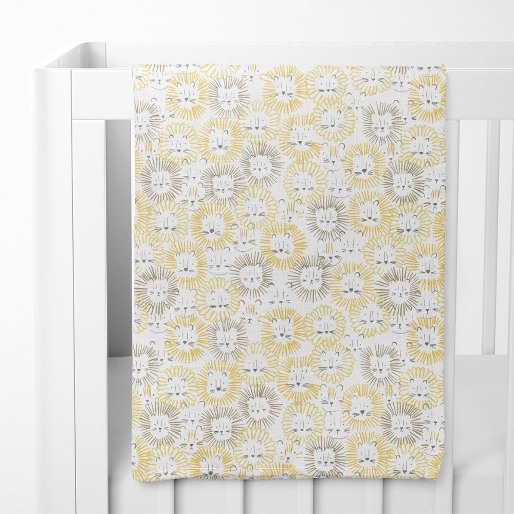 Fruit & Brute 100% Cotton Soft Muslin Swaddles -Pack of 4 ( Yellow , blue , Multicolor)