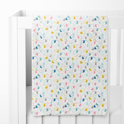 Fruit & Brute 100% Cotton Soft Muslin Swaddles -Pack of 4 ( Yellow , blue , Multicolor)