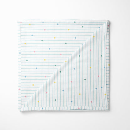 Fruit & Brute 100% Cotton Soft Muslin Swaddles -Pack of 4 ( Yellow , blue , Multicolor)