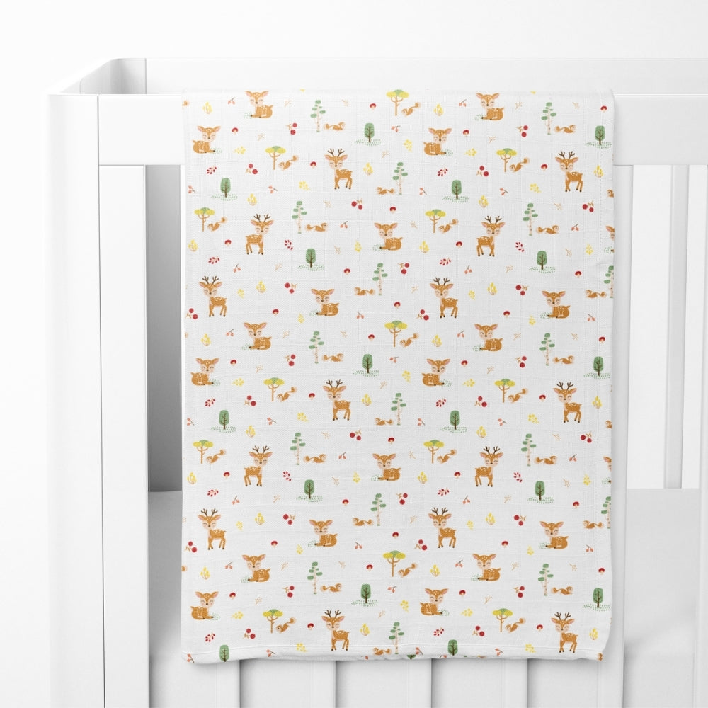 Fruity fauna Collection 100% Cotton Muslin Swaddle Pack Of 4