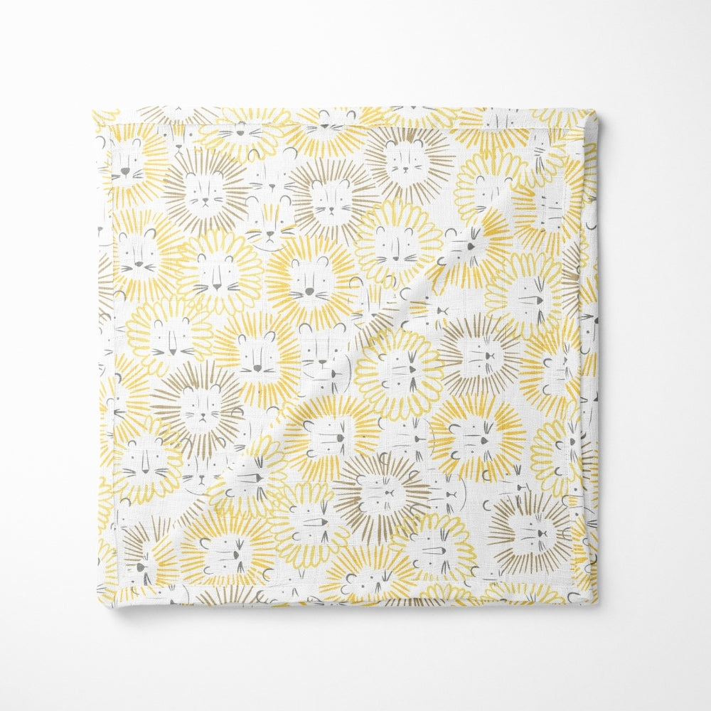 Fruity fauna Collection 100% Cotton Muslin Swaddle Pack Of 4