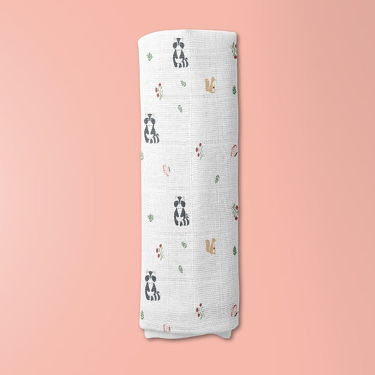 Bloomingtail  Collection Muslin Swaddle