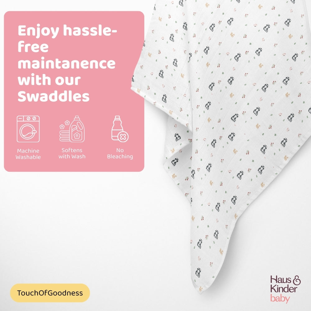 Bloomingtail  Collection Muslin Swaddle