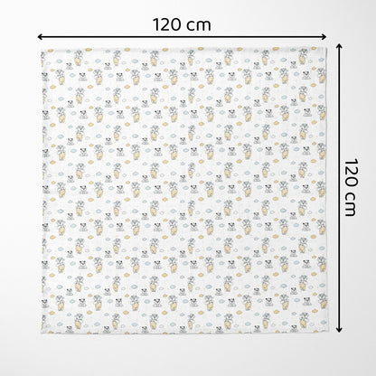 Panda Puff Collection Muslin Swaddle