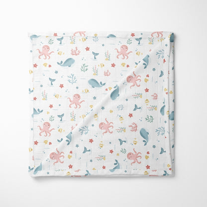 Vitamin Sea Collection Muslin Swaddle