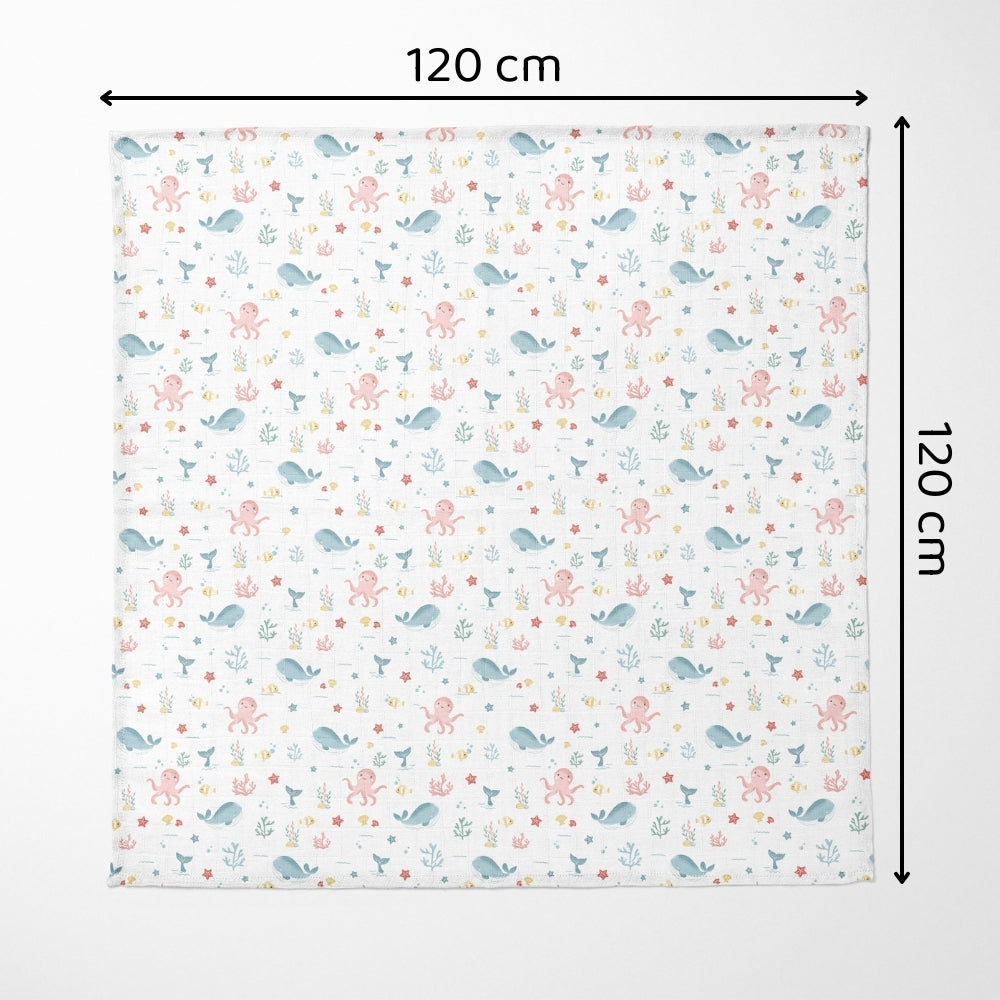 Vitamin Sea Collection Muslin Swaddle