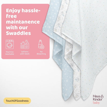 Twinkle Dreams  Collection Muslin Swaddle- Pack Of 3