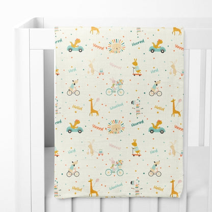 Jungle Party Collection Muslin Swaddle- Pack Of 3