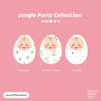 Jungle Party Collection Muslin Swaddle- Pack Of 3