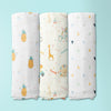 Jungle Party Collection Muslin Swaddle- Pack Of 3