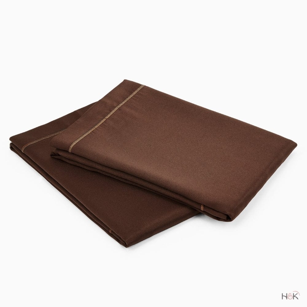 Satin Royale Mocha Velvet 300TC Satin 2 Pillow Cover