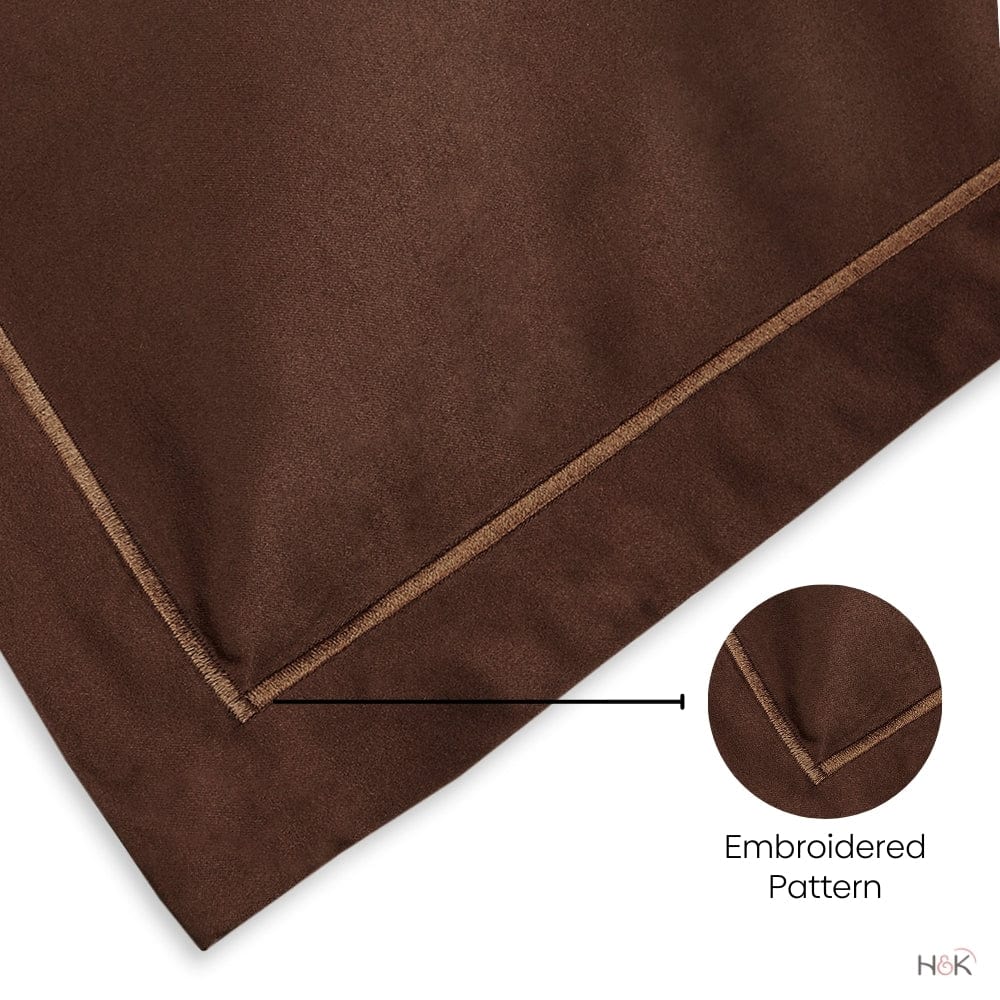 Satin Royale Mocha Velvet 300TC Satin 2 Pillow Cover