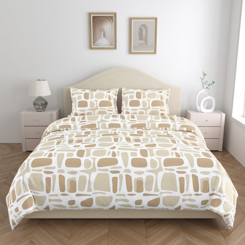 Modern Matrix 100% Cotton King Bedsheet, 144 TC